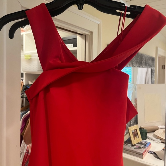Likely Dress 4 Red Darrah Off Shoulder Long Double Slit Evening Gown Formal - Picture 6 of 8